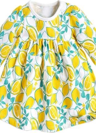 Платье с лимонами детское