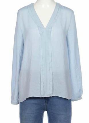 Елегантна ніжно блакитна блузка, преміум бренд marc cain9 фото