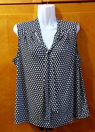 Брендова стильна блузка в горох  р.l від max studio