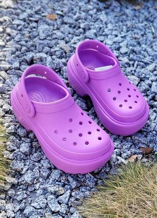 Crocs на платформе unisex stomp clog, оригинал1 фото