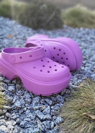 Crocs на платформі unisex stomp clog, оригінал2 фото