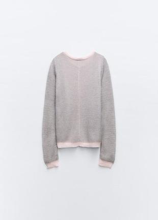 Zara новый свитер паутинка с альракой и шерстью м4 фото