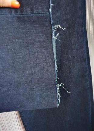 Стильні широкі прямі джинси з необробленим низом розмір с-м3 фото
