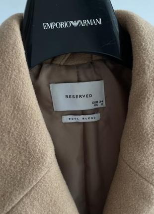 Пальто reserved premium wool blend10 фото