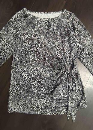 Женская блуза с завязкой, размер 50-52