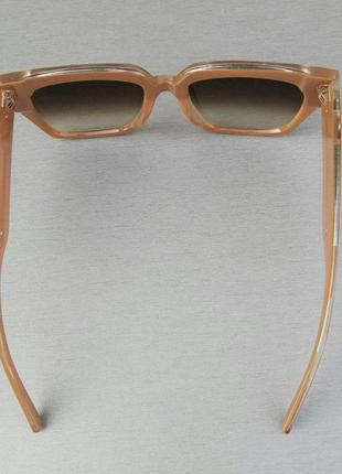 Louis vuitton очки большие женские солнцезащитные бежевые с градиентом4 фото