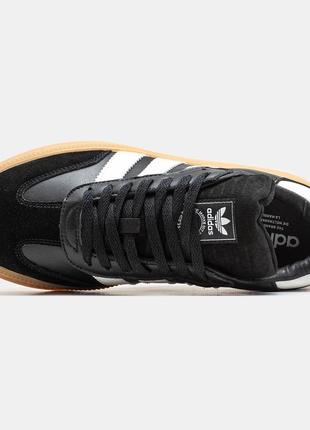 Adidas samba xlg black core white gum.8 фото