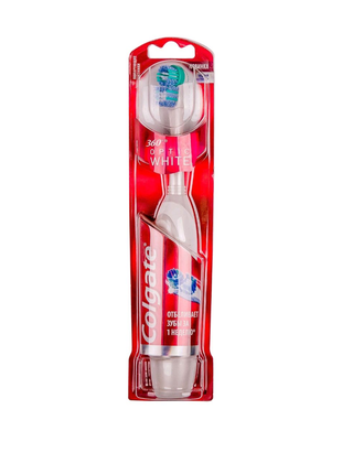 Зубна щітка colgate (колгейт) 360 optic white (оптик вайт)1 фото