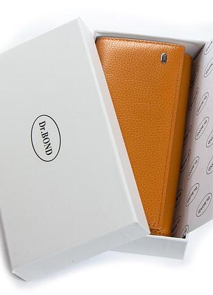 Гаманець шкіряний жіночий classic dr. bond w1-v yellow5 фото