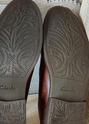 Туфлі оксфорди clarks 46 розмір коричневі4 фото