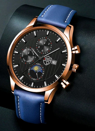 Гарний чоловічий набір із наручних годинників і біжутерії3 фото