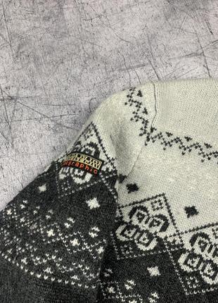 Крутой мужской свитер napapijiri в норвежском стиле dale of norway3 фото