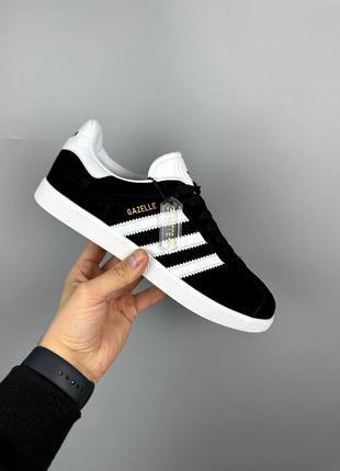 Adidas gazelle black/white 41-45р.9 фото