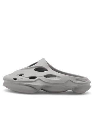 Шльопанці сірі оригінальні гумові літні шльопки чоловічі сандалі adidas eva розмір 40 41 26,5-27,5 см тренд літо 20243 фото