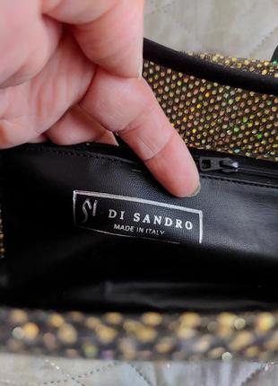 Сумка роскошная из люрекса бренда sandro италия5 фото