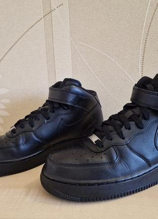 Высокие кожаные кроссовки nike air force 1 mid 07 оригинал размер 42,52 фото