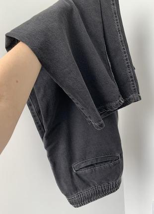 Чоловічі джинси zara, розмір xl, темно сірого кольору7 фото