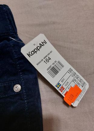 Сині вельветові штани 164см treggings kappahi4 фото