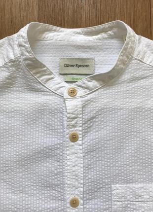 Рубашка мужская oliver spencer без воротника размер м1 фото