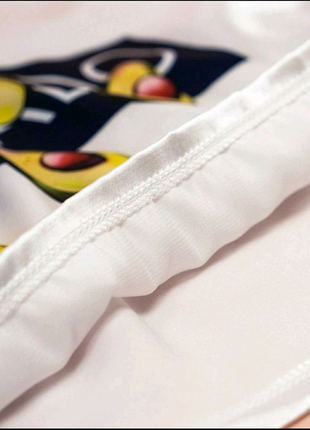 Жіночий шовковий комплет - піжама з принтом авокадо8 фото