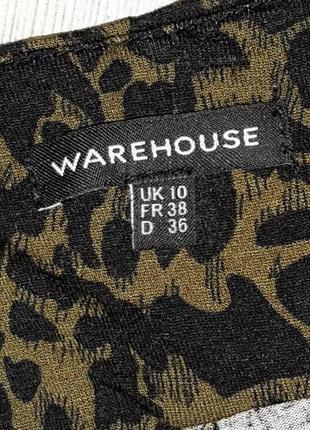 💥1+1=3 фирменная блуза блузка с леопардовым принтом warehouse, размер 46 - 487 фото