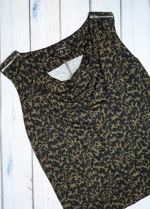 💥1+1=3 фирменная блуза блузка с леопардовым принтом warehouse, размер 46 - 486 фото