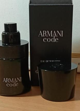Giorgio armani code pour homme туалетная вода для мужчин 30 мл2 фото