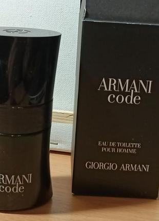 Giorgio armani code pour homme туалетная вода для мужчин 30 мл