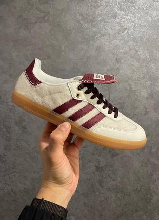 Мужские кроссовки адидас самба cream white wales bonner x adidas samba