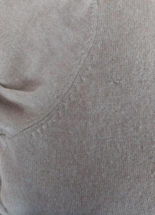 Песочный свитер из кашемира и шерсти8 фото