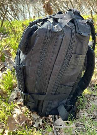 Тактический рюкзак для военных, охоты, рыбалки, походов, путешествий и спорта. цвет черный4 фото