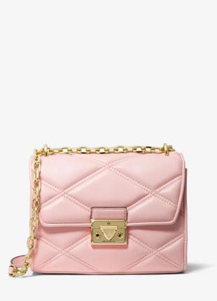 Michael michael kors serena small quilted faux leather crossbody