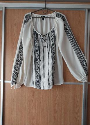 Блуза в народном стиле размер l-xl