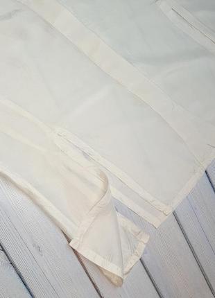 💥1+1=3 фирменная кремовая блуза с разрезами натуральный шелк, размер 48 - 507 фото
