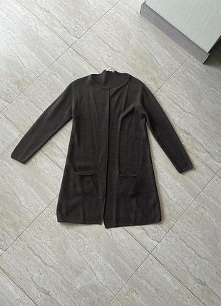 Шерстяной теплый кардиган 9