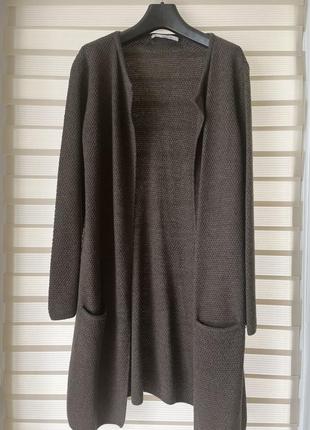 Шерстяной теплый кардиган 6