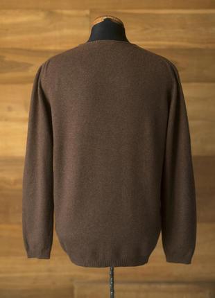 Базовый коричневый кашемировый женский свитер edward`s, размер s, m5 фото