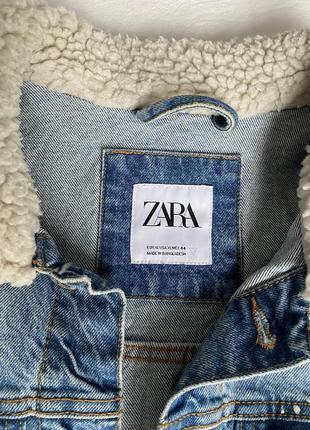 Мужская джинсовая куртка zara6 фото