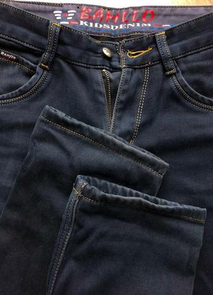 Зимние тёплые джинсы с байковой подкладкой5 фото