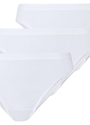 Комплект женских трусиков из 3 шт, размер xs/s, цвет белый