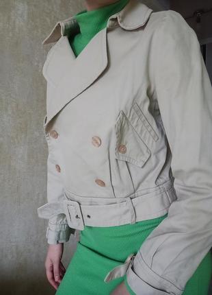 Коттоновая курточка косуха, косуха-тренч2 фото