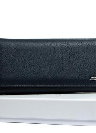 Гаманець шкіряний жіночий classic dr. bond w1-v dark-blue