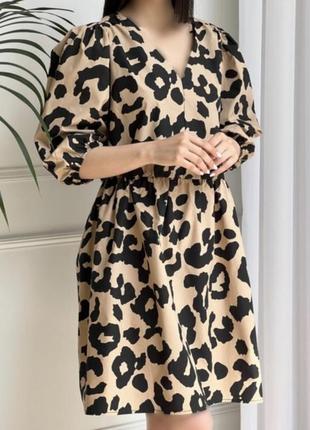 Леопардова сукня 16 uk f&f4 фото