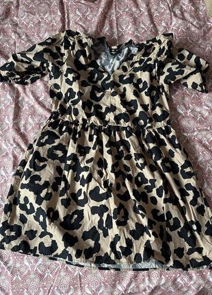 Леопардова сукня 16 uk f&f2 фото