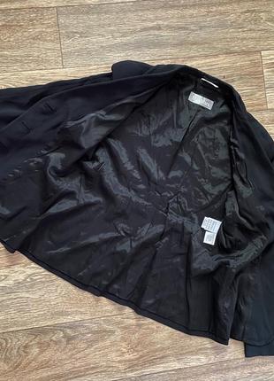 Брендовый пиджак max mara, классический пиджак, чёрный жакет, трендовый блейзер3 фото