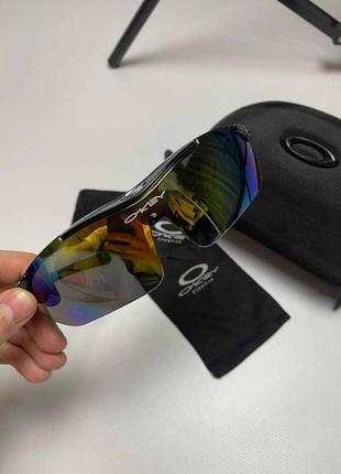 Сонцезахисні окуляри oakley black тактичні з поляризацією 5 лінз для військових4 фото