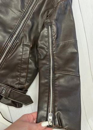 Шкіряна куртка zara розмір xs-s 4