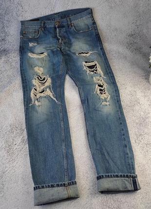 Мужские джинсы на селвидже alexander mcqueen1 фото
