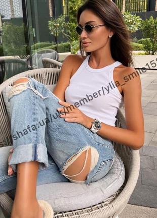 Женская майка h&amp;m, цвет белый😍