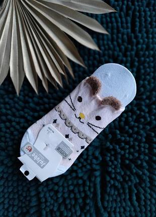 3841 шкарпетки турецькі, занижені шкарпеточки,низькі бавовняні шкарпетки рожеві